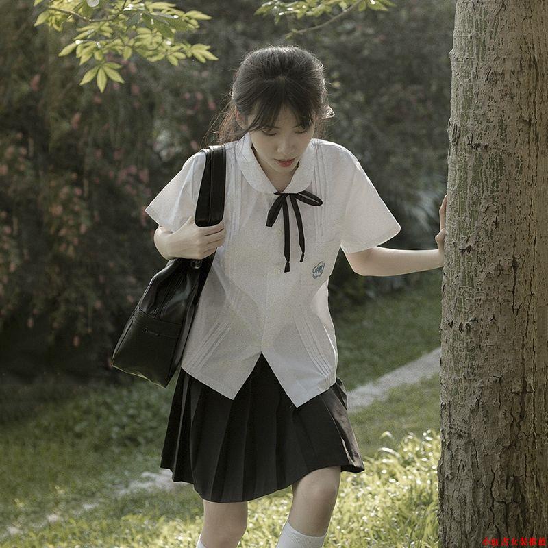 臺灣校服套裝附中學生jk制服白襯衫風琴褶高中學院風畢業班服夏季小紅書推薦穿搭 蝦皮購物