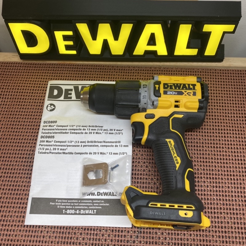 🌀含稅🌀全新美國DeWALT DCD805 18V/20V無刷三用電鑽/夾頭電鑽