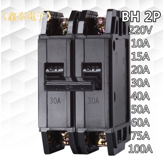 【士林電機】無熔線斷路器 BH 2P 10~100A (220V 5KA) 無熔絲開關