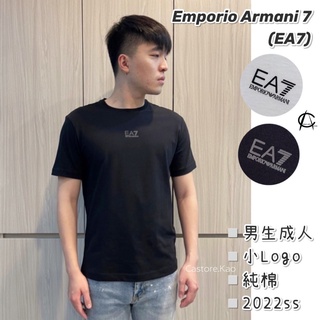 「現貨」Emporio Armani EA7 男生短T【加州歐美服飾】胸前小LOGO 純棉 成人版型 素T 短T