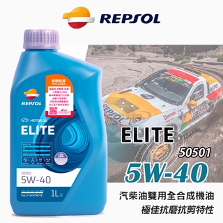 REPSOL 力豹仕 ELITE 50501 5W-40 汽柴油雙用全合成機油 C3｜VW505 01※公司貨※