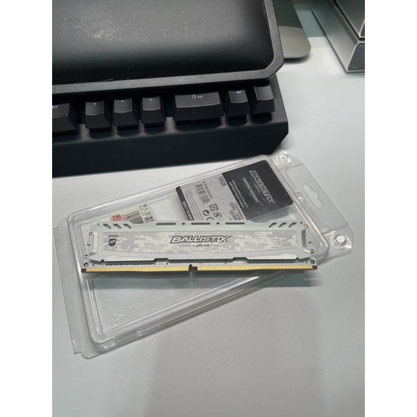Crucial Ballistix Micron 美光 記憶體 DDR4 16G 白色 LT3200 二手 出清