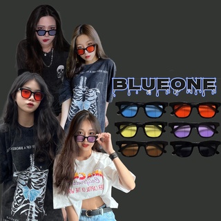 【Blueone】 韓國 六色 夏日 方框墨鏡 顏色墨鏡 穿搭 權志龍 方框 造型眼鏡 GD眼鏡 穿搭墨鏡 有色眼鏡