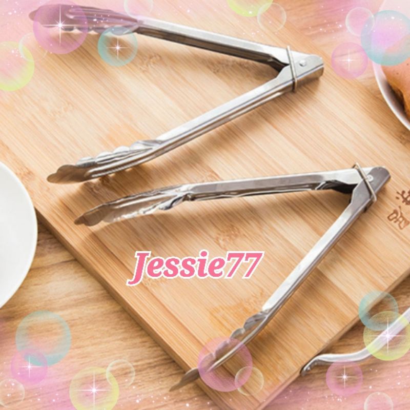 ⭐馨可瑩Jessie77 ⭐烤肉夾304不鏽鋼家用廚房加長加厚烤肉牛排麵包食品夾