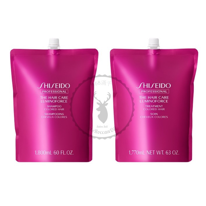 168【SHISEIDO 資生堂 】靓色修護洗髮乳1800ml/靓色修護護髮乳1800g 公司貨