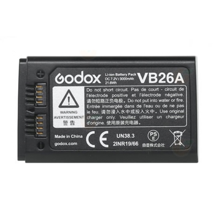 Godox 神牛 V1 專用鋰電池 【eYeCam】台灣公司貨 VB26 閃燈 DC 7.2V 3000mAh