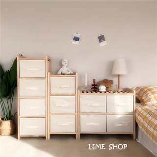 『LIME』韓國ins風抽屜式木質收納櫃 小戶型簡約置物架 臥室多層衣物收納架 層架 多功能儲物櫃 整理架