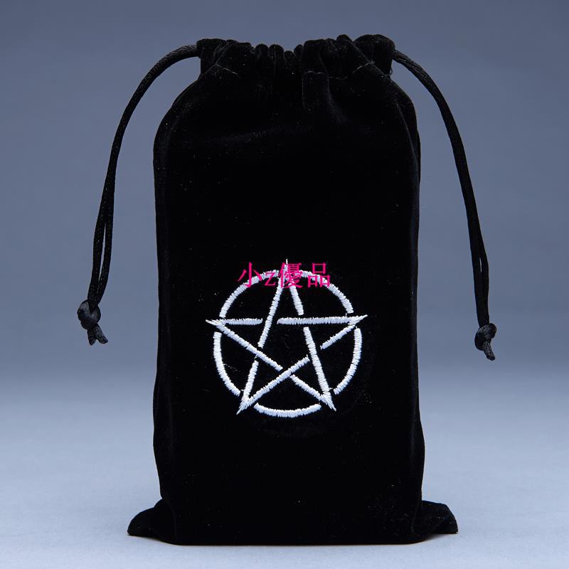 塔羅牌牌袋桌布刺繡牌袋五芒星牌袋六芒星桌布桌游配件加厚絨布 蝦皮購物