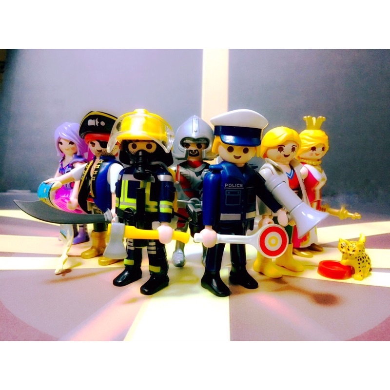 PLAYMOBIL 摩比人 人偶包 積木 警察 騎士 花仙子 訓寵師 消防員 海盜
