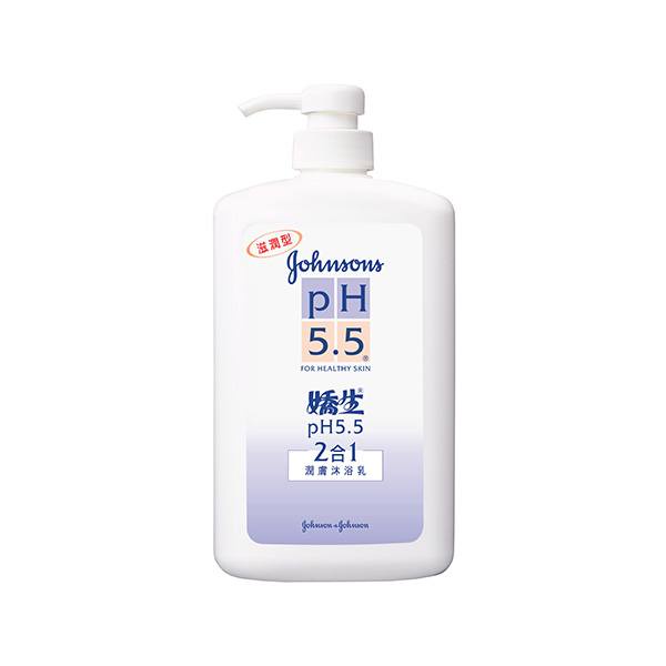 ★現貨☆ 嬌生pH5.5 2合1潤膚沐浴乳1000mL【滋潤柔膚】