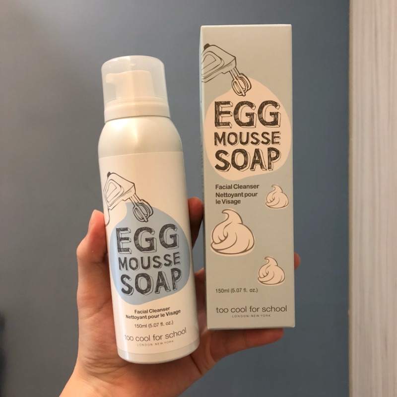 Too cool for school 白滑雞蛋洗臉慕斯/洗面乳Egg mousse soap