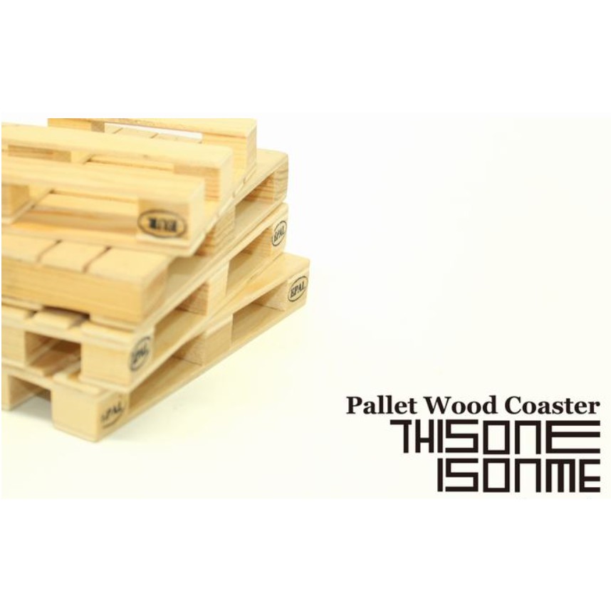 Palette Coasters 同款 4個一捆 工業風 棧板杯墊 木頭 木質 台灣出貨