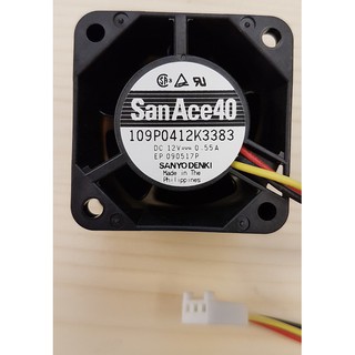 SANYO三洋 高轉速散熱風扇 散熱器 San Ace 40 DC12V 0.55A