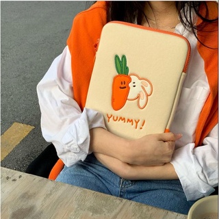 【Inbo-盈寶】韓國secondmorning胡蘿蔔小兔11寸13寸14寸電腦包 筆電包 ins ipad平板包收納包