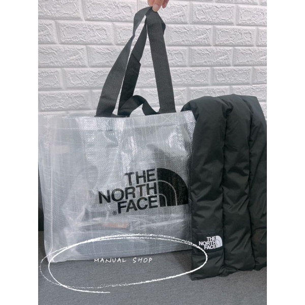 (現貨)韓國🇰🇷The North Face TNF 大容量透明環保袋/購物袋