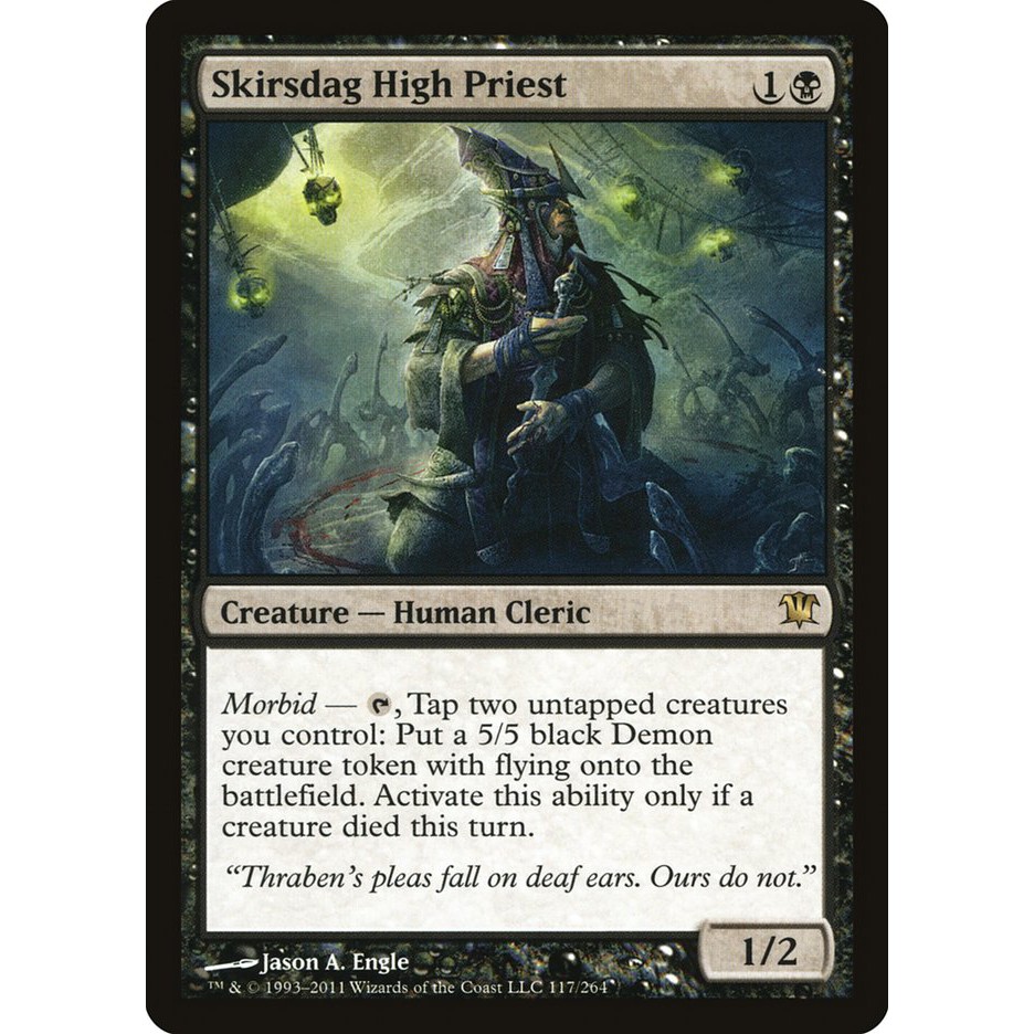 MTG 魔法風雲會 ISD 依尼翠 #117 [R] 史革達高階僧侶 Skirsdag High Priest