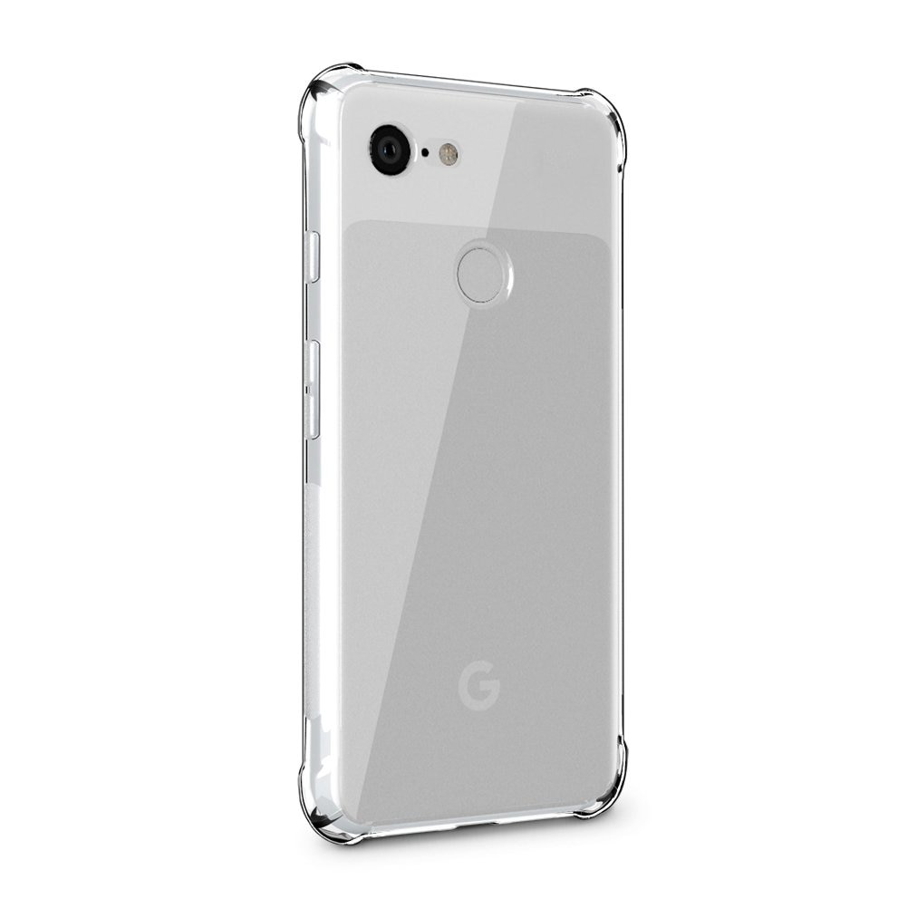 適用於 Google Pixel 3 5.5 英寸水晶 tpu 軟透明手機殼軟矽膠防震超薄橡膠保險槓後蓋適用於 Pixe