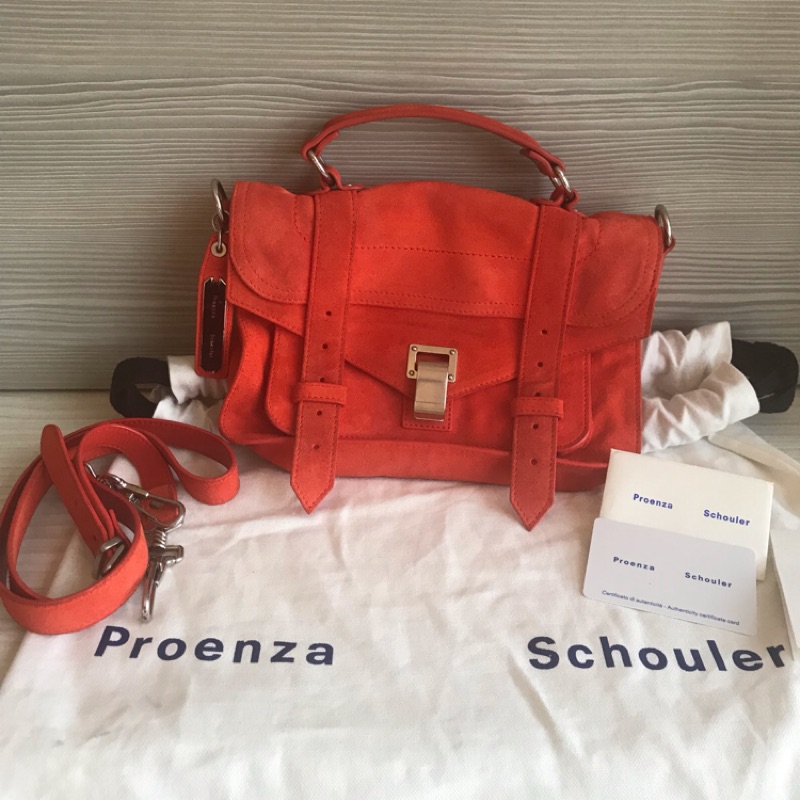 Proenza Schouler PS1 Tiny 麂皮肩背包側背包