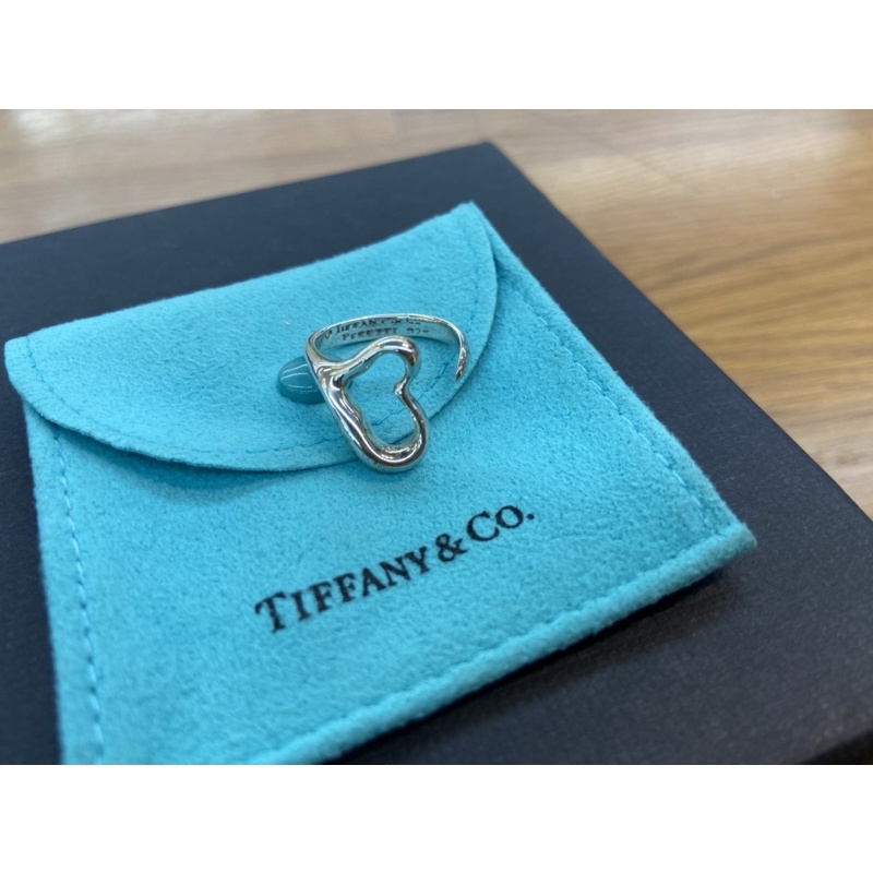 Tiffany 925鏤空愛心戒指