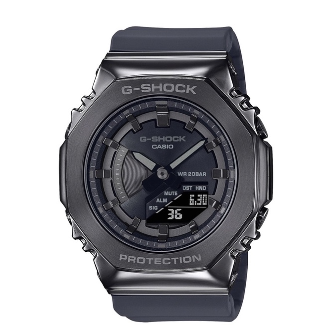 CASIO 卡西歐G-SHOCK 時尚金屬八角雙顯腕錶(GM-S2100B-8A)