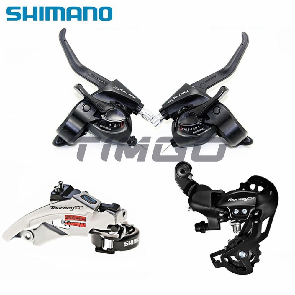 Shimano TourneyTX TX800 3x8 速度套件 MTB 山地自行車剎車變速桿組合桿前後變速器