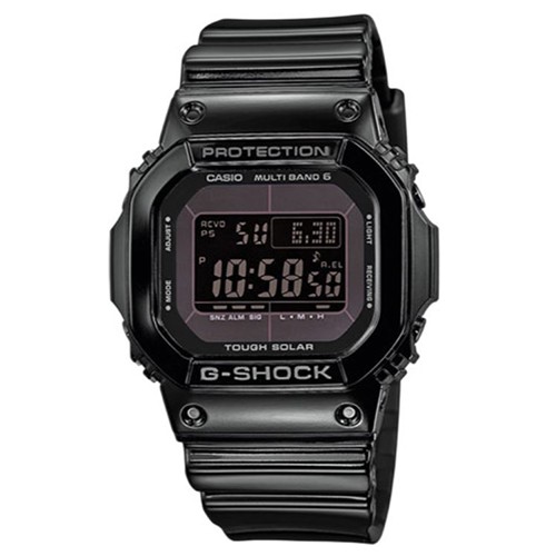 【CASIO】G-SHOCK 高科技經典M5610進化電波錶-黑X深紫色面板 (GW-M5610BB-1)正版宏崑公司貨