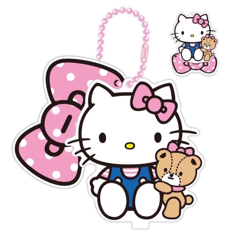 7-11 Hello Kitty KT&amp;泰迪 抱抱款 icash2.0 立牌吊飾 愛金卡 儲值卡 二代 悠遊卡