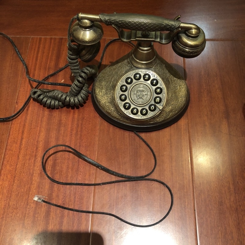 古董造型復古古典歐式轉盤電話 可正常使用