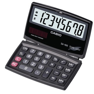 【CASIO】SX-100 8位數 摺疊設計 國家考試專用計算機正版宏崑公司貨