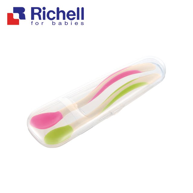 【日本Richell】ND 柔軟離乳食湯匙套裝(附收納盒)