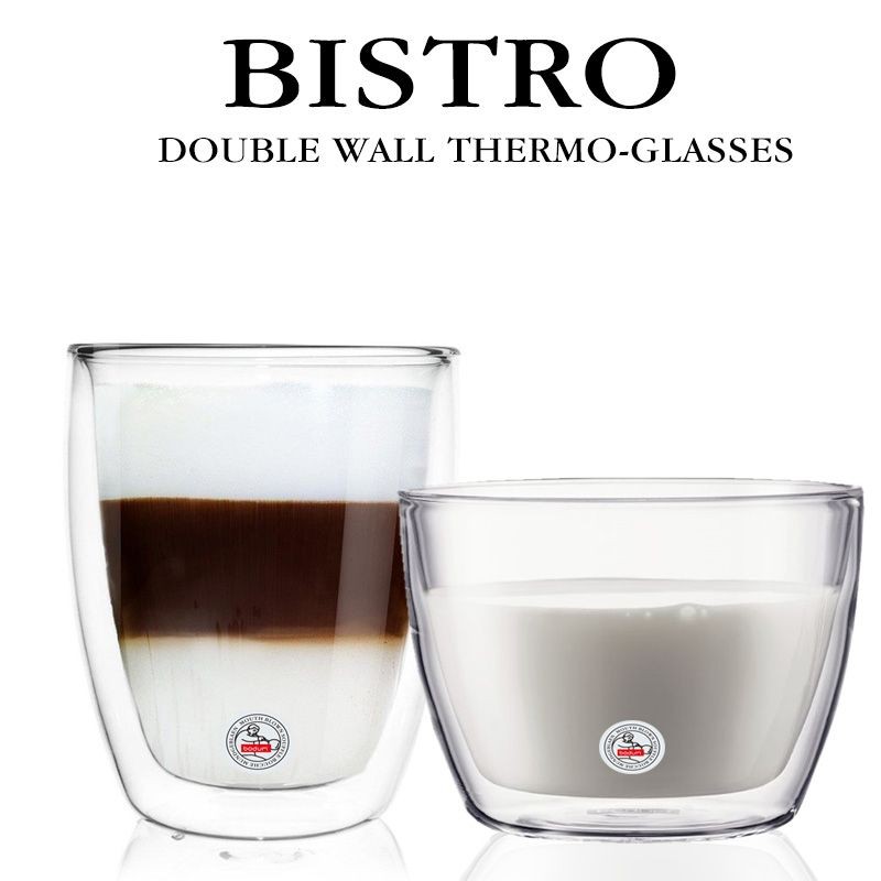 丹麥正品 BODUM BISTRO 原廠盒裝 經典手工製雙層隔熱玻璃杯