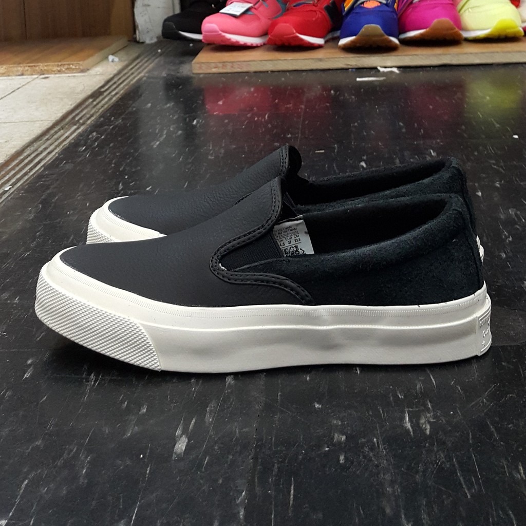 TheOneShop Converse Deck Star 67 懶人鞋 黑色 三星標 皮革 麂皮 復刻 153857C