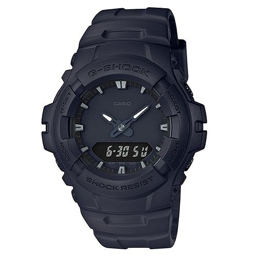 【CASIO】G-SHOCK 簡約點綴造型設計腕錶(G-100BB-1A)正版宏崑公司貨