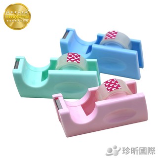 臺灣製 桌上型小切臺膠帶 附膠帶1入 顏色隨機出貨 長約10.5cmx寬約3.5cmx高約4cm 切割器【TW68】