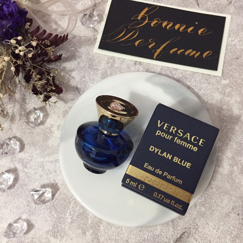 波妮香水 Versace Dylan Blue 凡賽斯狄倫女神女性淡香精5ml 小香 蝦皮購物
