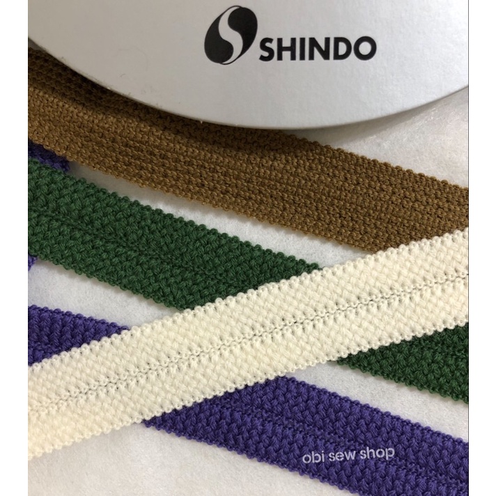 ☘️ OBi 歐比縫紉小舖(ᵔᴥᵔ) 日本SHINDO 羊毛針織彈性帶 彈力包邊帶 滾邊帶
