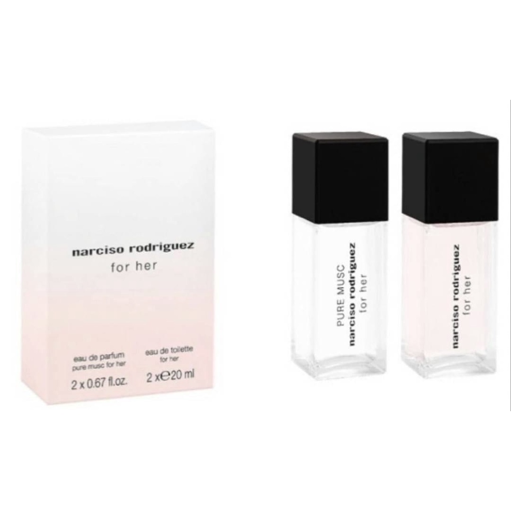 Narciso Rodriguez 20ml禮盒 For Her女性淡香水+純粹繆思女性淡香精