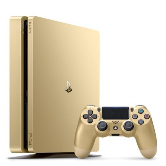 (超值套餐，限時特惠!!!) PS4 SLIM 限量金 2017型 500G 主機 + 雷曼傳奇 中文版 遊戲