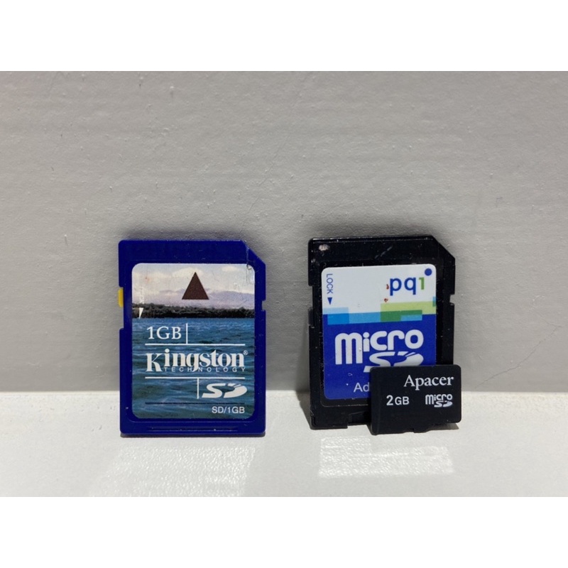 Kingston(金士頓) 1GB SD 卡+ micro 2GB SD卡