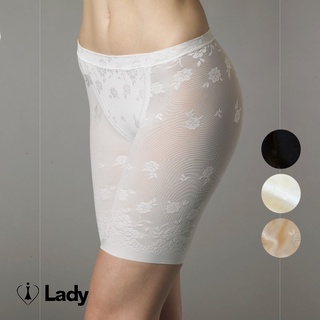 Lady中腰 輕型 無痕 長束褲 (三色)