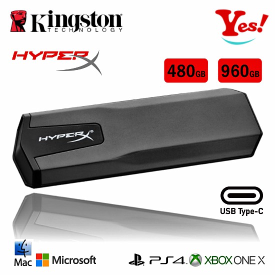【Yes！台灣公司貨】Kingston 金士頓 HyperX Savage EXO 480G SSD Type-C 硬碟