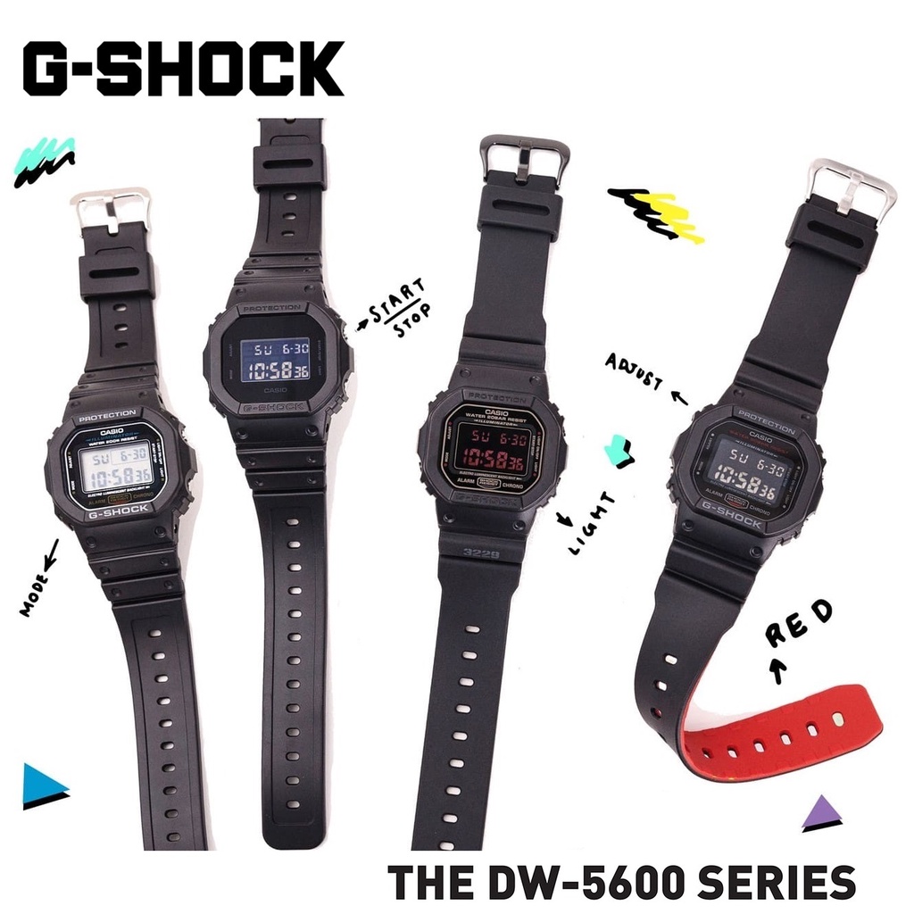 【G-SHOCK】 DW-5600 經典個性數位電子錶系列/43mm/公司貨【第一鐘錶眼鏡】