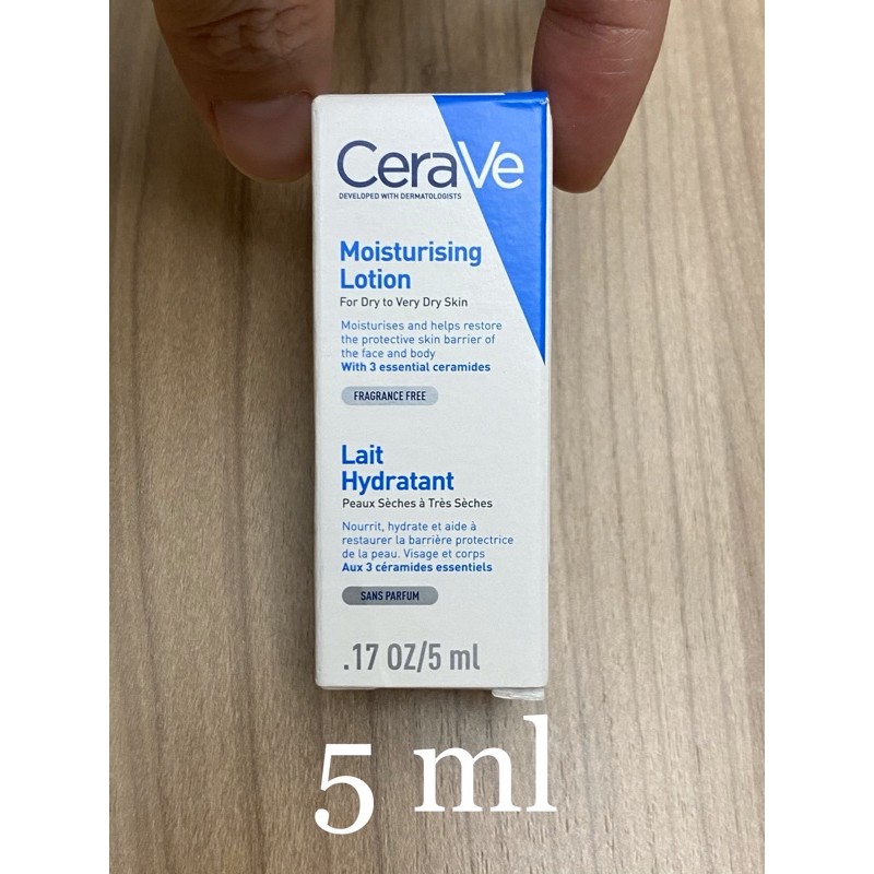 CeraVe 適樂膚 保濕乳 長效清爽保濕乳5ml 全新未開過 效期2023/04 萊雅公司貨