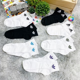 ADIDAS 3S PER AN HC LOGO SOCKS 黑 白 基本款 中筒襪 男女