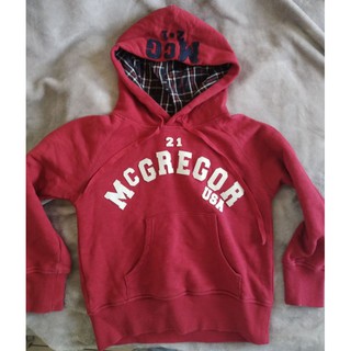美國童裝品牌McGregor 專櫃童裝瑪格麗格 紅色帽T 經典logo上衣