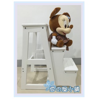 威斯登實木摺疊三層樓梯椅 DIY自組 樓梯 簡便樓梯 取物梯 雪之屋高雄門市