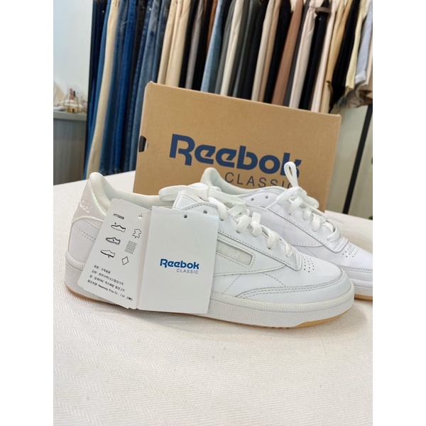 Reebok Club C85 LTHR 焦糖底小白鞋