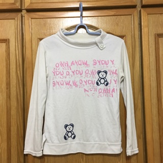 T-shirt 二手衣服 長袖T恤 熊熊圖案