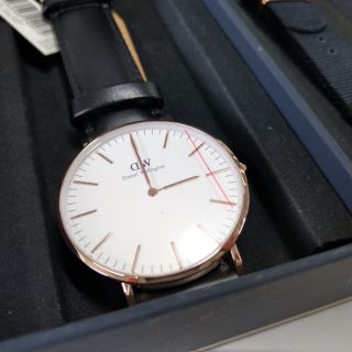 Daniel Wellington 40mm Classic Sheffield Watch, DW 經典錶 雙錶帶禮盒