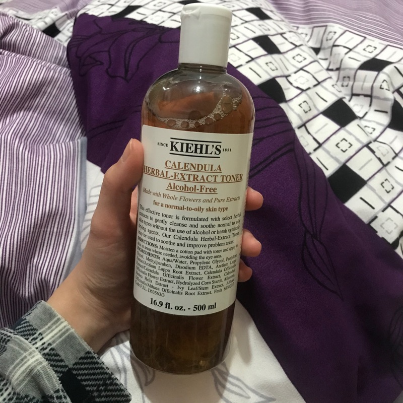 全新契爾氏KIEHL‘S金盞花植物精華化妝水500ml贈洗面乳